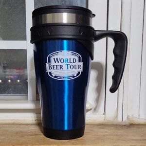Blue Travel Mug with Handle
